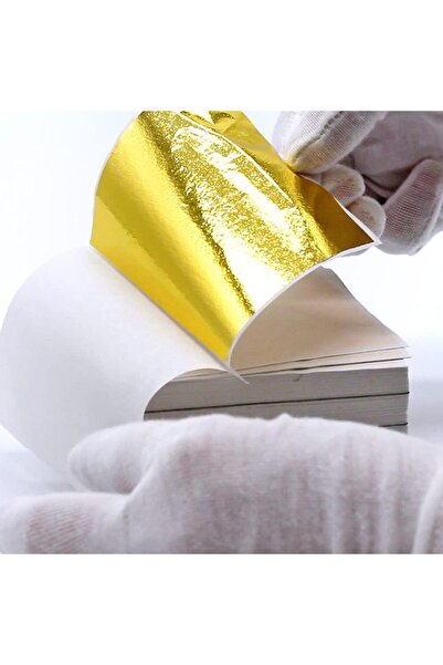 cnk craft shop Parlak Altın Yaprak Varak 10 ADET Epoksi Reçine Hobi Kendin Ya...