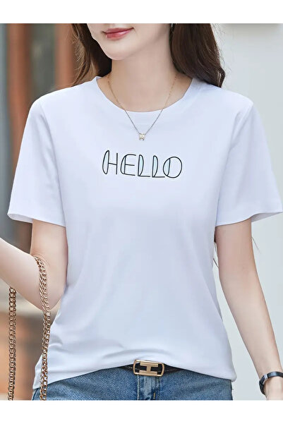 İSMTEXS Tricou unisex cu mânecă scurtă, cu decolteu în formă de O, din bumbac...