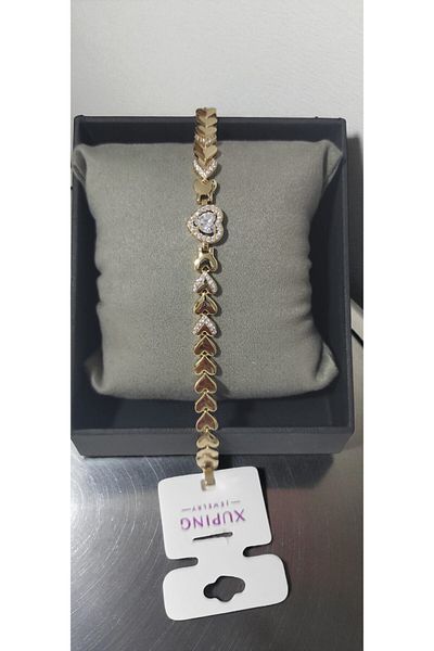 XUPING JEWELRY Zircon Stone Heart Bracelet
