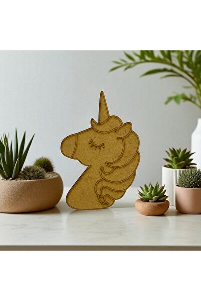 Home Çocuklar İçin Yaratıcı Boyama Mıknatıslı Figürleri 3 mm Ham Ahşap MDF