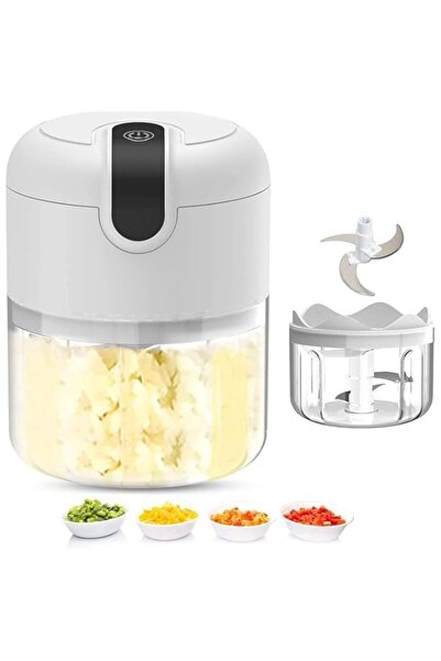 Generic مفرمة الثوم الكهربائية من أوكراتي، مفرمة خضروات صغيرة محمولة، مطحنة ث...