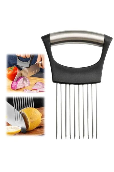 Generic حامل شرائح البصل من الفولاذ المقاوم للصدأ FDTY قطعة واحدة، قطاعة اللي...