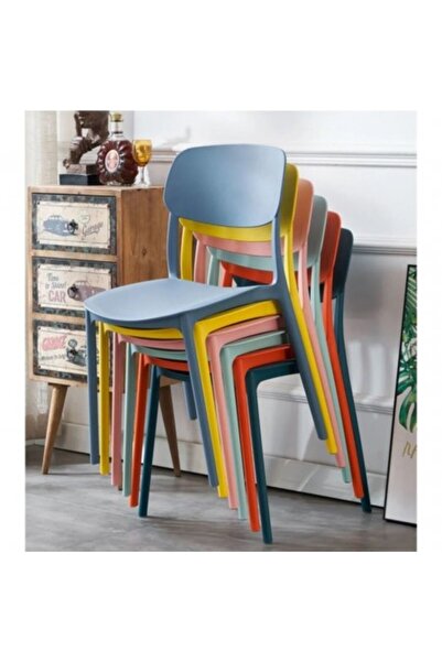 Kardett Scaun pentru dining, living, terasa, gradina, birou, gri, polipropilena