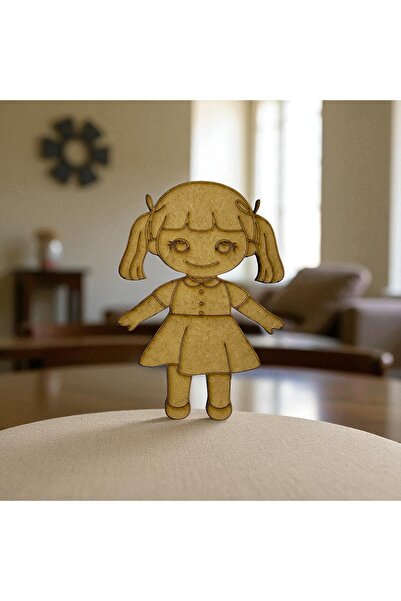 Home Çocuklar İçin Yaratıcı Boyama Mıknatıslı Figürleri 4 mm Ham Ahşap MDF