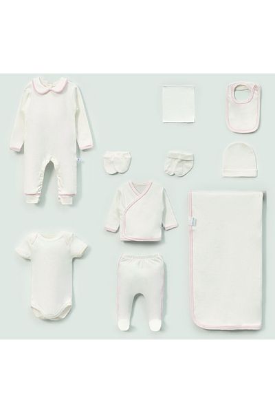 LOVE MAXX Cotton 10-Piece Hospital Release Newborn 0-3Month Baby Set