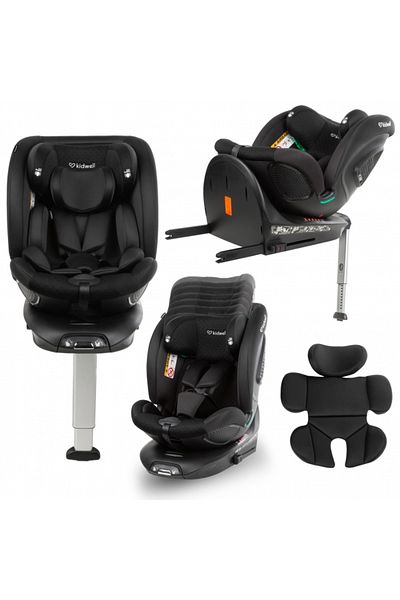 Kidwell Car seat with ISOFIX GoCar group 40-135 cm i-Size R129 approval - Black