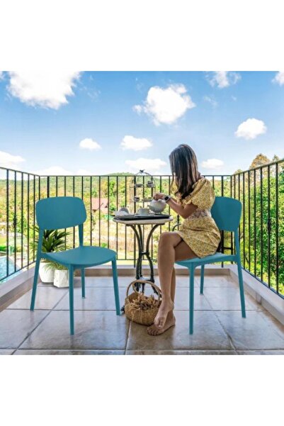 Kardett Scaun pentru birou, sala de asteptare, cafenea, restaurant, albastru, polipropilena