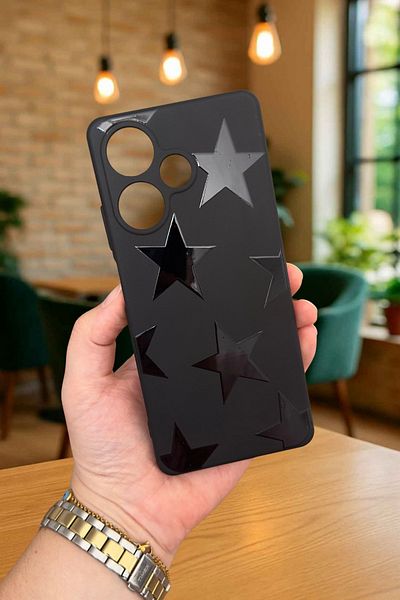 Vip Case İnfi̇ni̇x Hot 30 - Star Silicone Shock Absorbing Classic Protected Rubber Case277