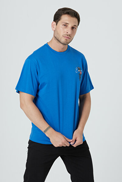 EXPIER 100% βαμβάκι, άνετη εφαρμογή, λαιμόκοψη, βασικό απλό κοντομάνικο μπλουζάκι με στάμπα TNT-005