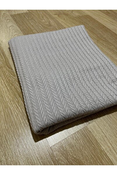 YUSRAMODA Knitted Pique Pattern Baby Blanket 100cm X 120cm