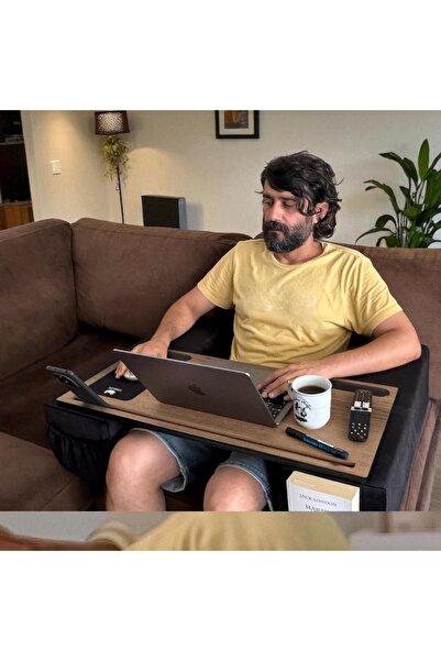 Axolotl Throne Minderli Ekstra Geniş Ergonomik Dizüstü Bilgisayar ve kanepe oyun sehpası