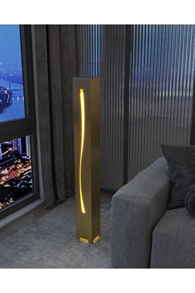 ARTILED Amber Led Kuşak Desenli Dekoratif Lambader