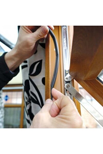 SALAMANDER Garnitură de etanșare rezistentă la intemperii pentru tâmplărie din PVC, neagră, tip etanșare