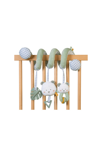 SARO BABY Плюшена играчка дрънкалка, спирала, дизайн, „Сладко забавление“, мента