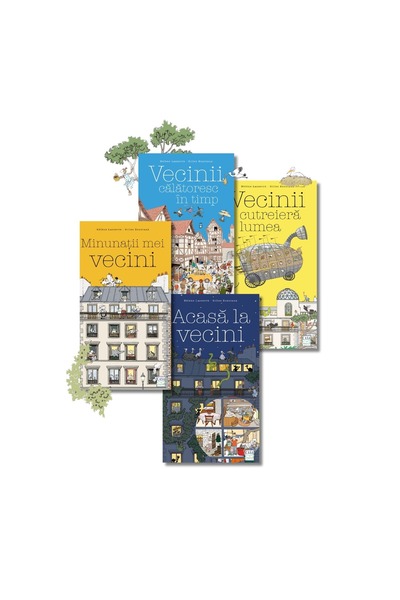 Editura Casa Moji úžasní sousedé - sada 4 svazků - Helène Lasserre