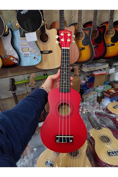 Adams Soprano Ukulele Red 4 Strings Children's Ukulele