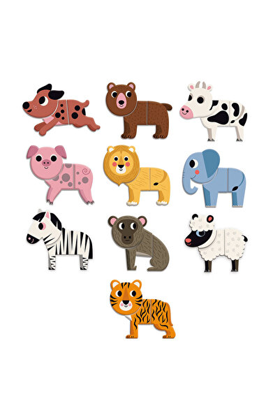 Vilac Animale haioase magnetice din lemn - 30 piese -