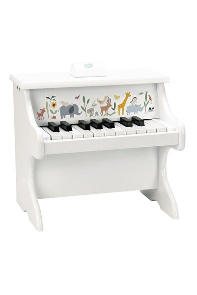 Vilac Pian Alb din lemn cu animale - Sarah Betz -