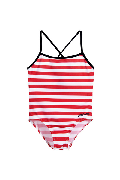 Mitty James Red White One Piece Swimsuit, Mitty James, 2-3 Years