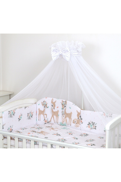 Amy Tulle canopy, Bow, bow print with polka dots, 300x160 cm, Mounting bracke...