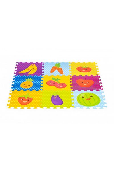 iplay Salteluta de joaca pentru copii 86 x 86 x 1 cm 0393 - Fructe si legume