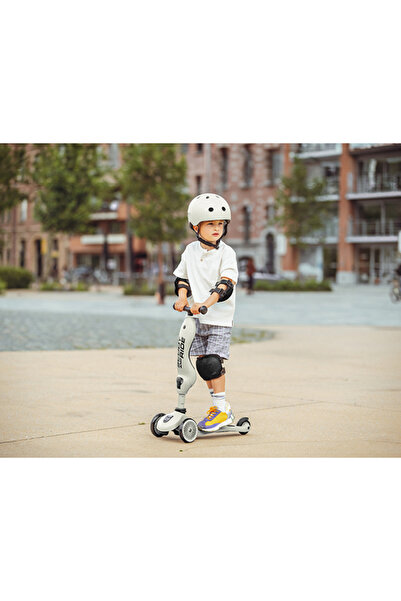 SCOOT AND RIDE Scoot and Ride Protection Set, Knee Pads and Armrests, Size S, Black Ash