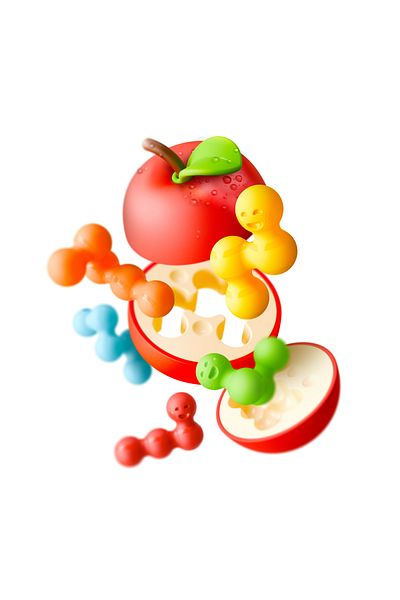 Smart Games Apple Puzzler, logic game with 80 challenges, international edition