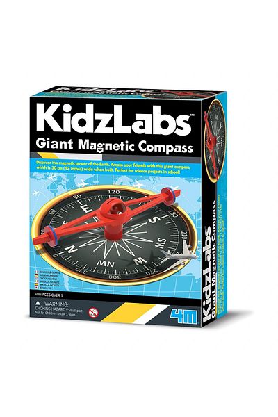 4M Set educativ, busola magnetica uriasa, KidzLabs, + 5 ani