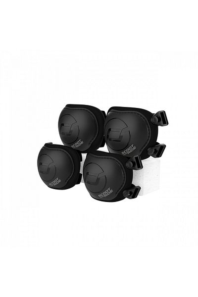 SCOOT AND RIDE Set de protectie Scoot and Ride, genunchiere si cotiere, marime S, Black Ash