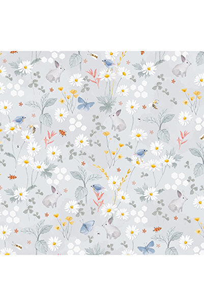 Amy Children's blanket Nature Bamboo by two faces, 100x70cm + Gift Backpack Lunca Grey