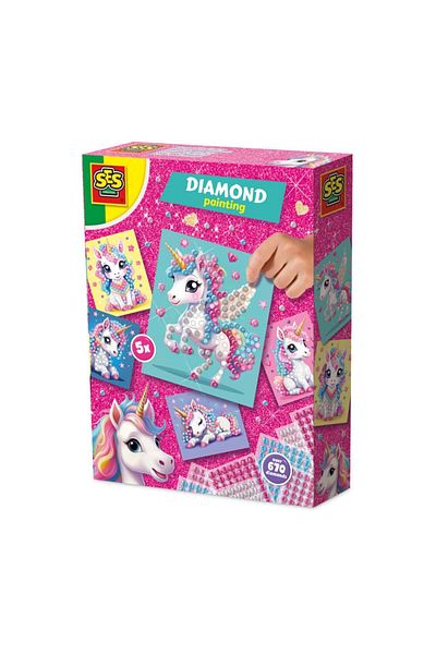 SES Creative Set Creativ Cu Diamante - Unicorni