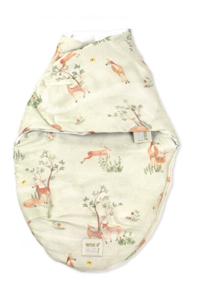 Amy Sistem de infasare Bambus, Inchidere Velcro, Baby swaddle, Caprioare + Ca...