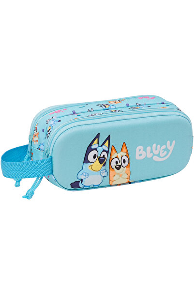 safta 3D Bluey pencil case with 2 compartments, 21x8x6 cm