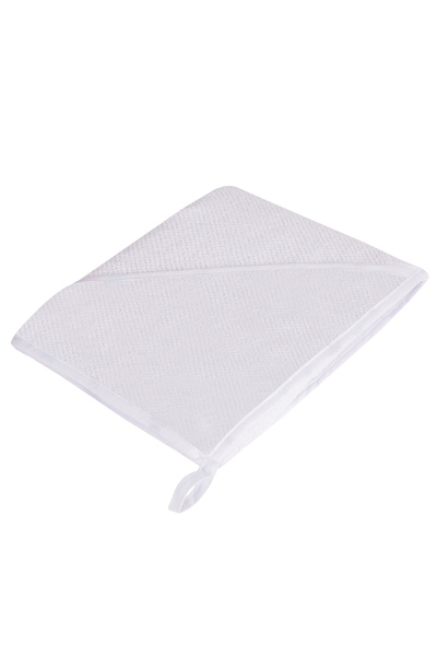 magic kids Prosop de baie pentru bebelusi din bumbac, cu gluga, Alb, 100 x 10...