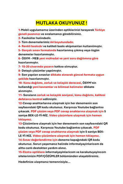 İnformal Yayınları 2025 MEB AGS MEVZUAT Manifesto Branş Deneme PAKETİ 30lu (30x8) Fasikül SETİ Özgün Dijital Çözümlü