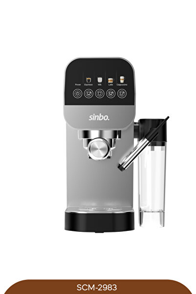 Sinbo Scm-2983 Espresso Coffee Machine Built-In Milk Tank 20 Bar Barista Lever