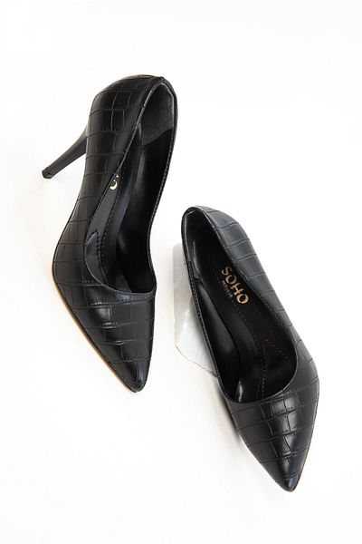 SOHO Black Krako Women's Classic Heeled Shoes 19550