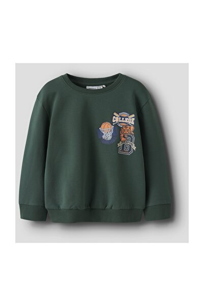 Name it NMMLELAN LS NREG SWEAT BOX BRU