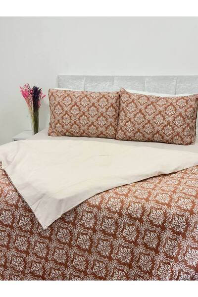 Faiend Double Cotton Duvet Cover Set - Fade Resistant and Elastic