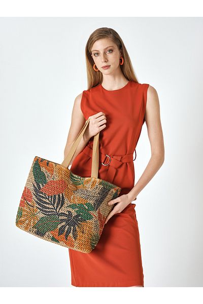 Pierre Cardin Taba Women's Straw Shoulder Bag 05Pc25Y1509