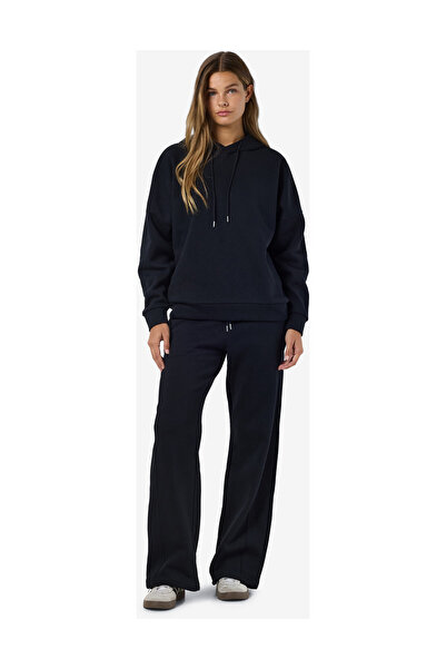 Noisy May Μπλουζάκι με μακρυμάνικο LDS Sweat O-Neck Loose Fit μήκους 68 cm μπροστά