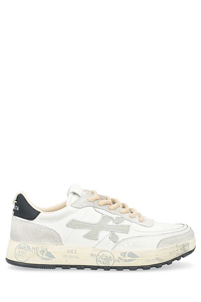 Premiata Мъжки маратонки Nous White от кожа