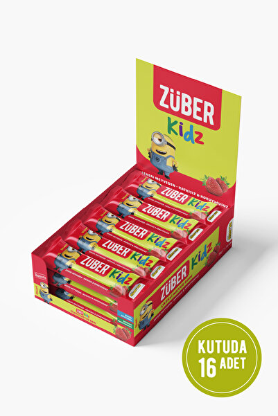 Züber Kidz Meyve Bar Çilekli 25g X 16 Adet