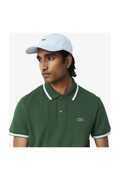 Lacoste POLOS PH9875-00 KOŠILE S KRAJKOVÝM LEMEM A KRÁTKÝMI RUKÁVY