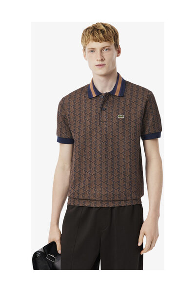 Lacoste POLOS DH1417-00 KOŠILE S KRAJKOVÝM ZDOBENÍM A KRÁTKÝMI RUKÁVY