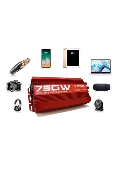 KOBB KBN750 12V/220V 750Watt Tam Sinüs Dönüştürücü İnvertör