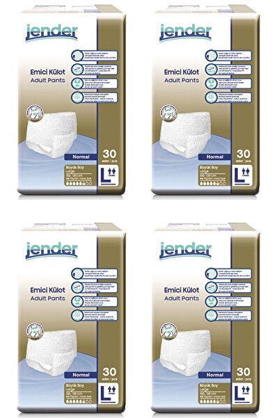 JENDER Emici Külotlu Yetişkin Hasta Bezi Large 120 Adet 5.5 Damla