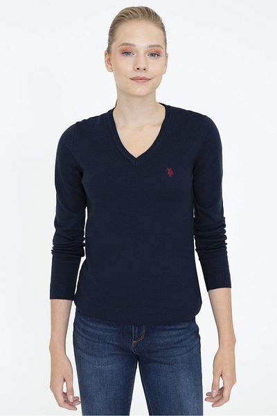 U.S. Polo Assn. Pulover de damă bleumarin