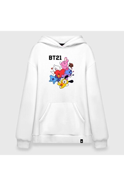 GALASHOP BT21 تمائم كلاسيكية بيضاء بغطاء للرأس موديل 54