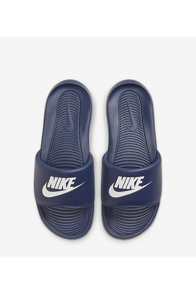 Navy blue clearance nike slides